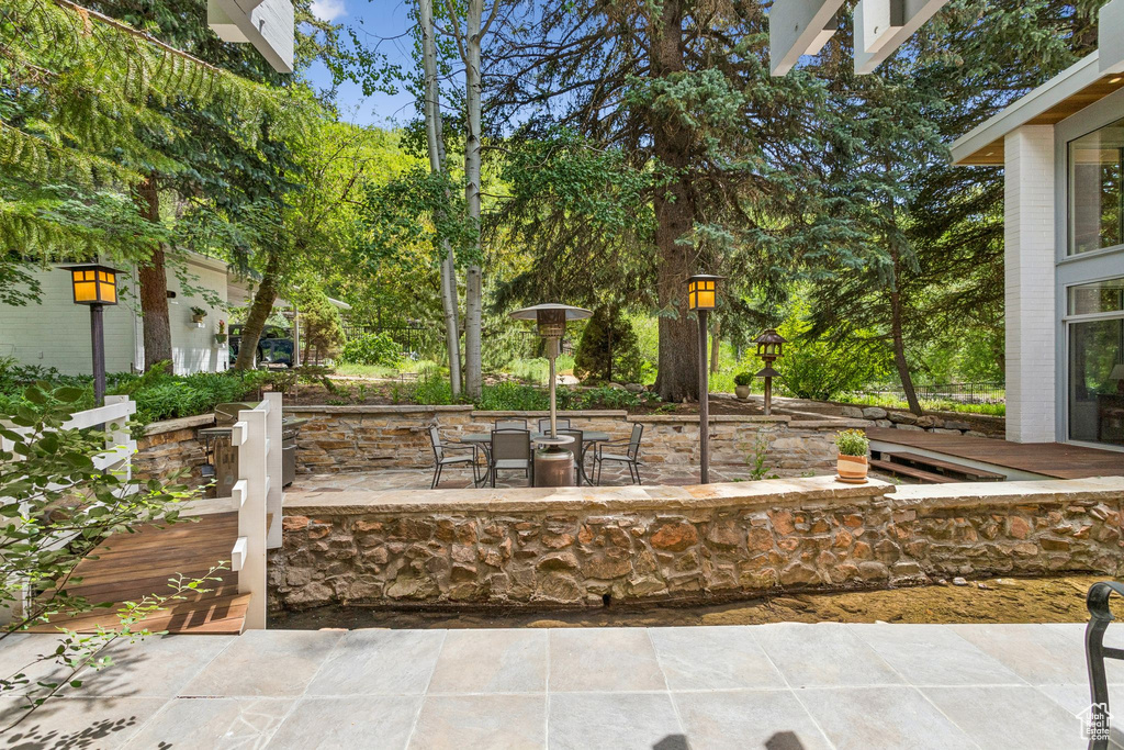 View of patio