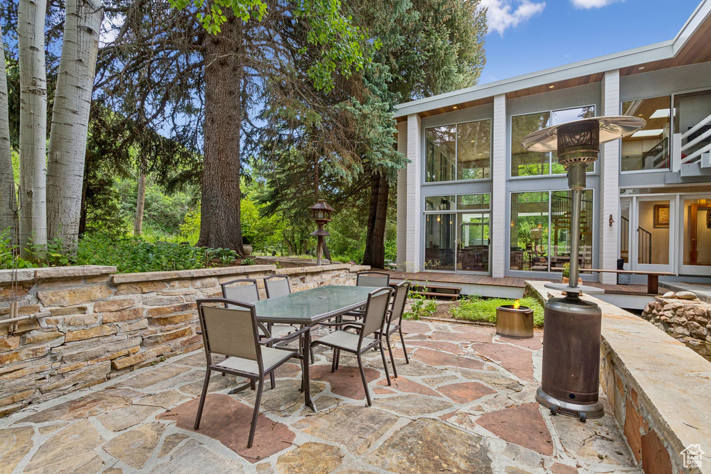 View of patio / terrace featuring outdoor dining area