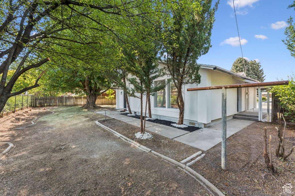 Rear view of property