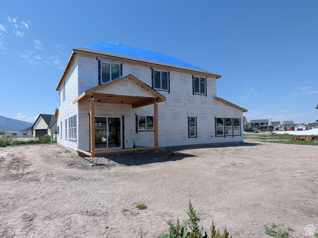 Rear view of house