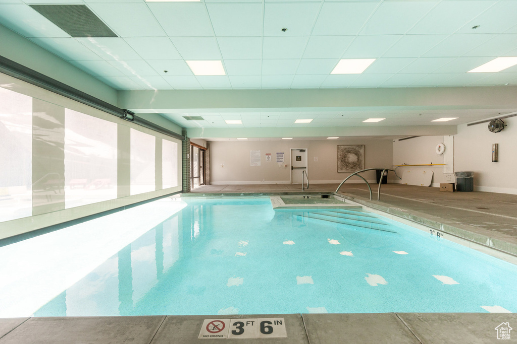 View of indoor pool
