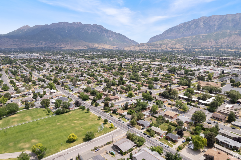 Aerial view of mountains