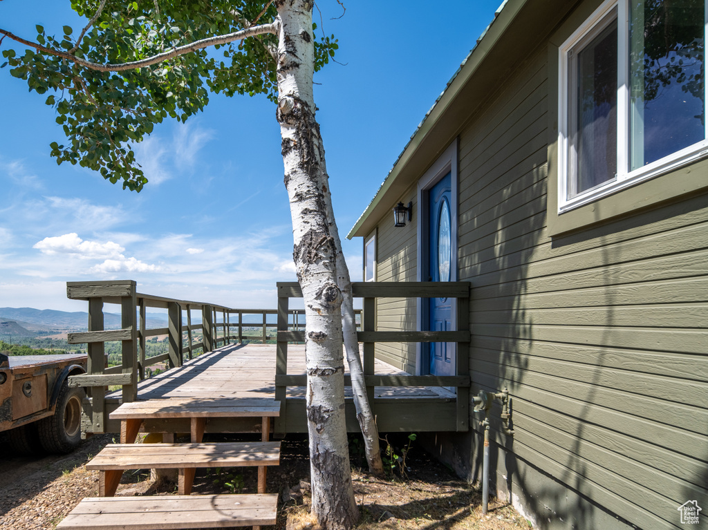 View of deck