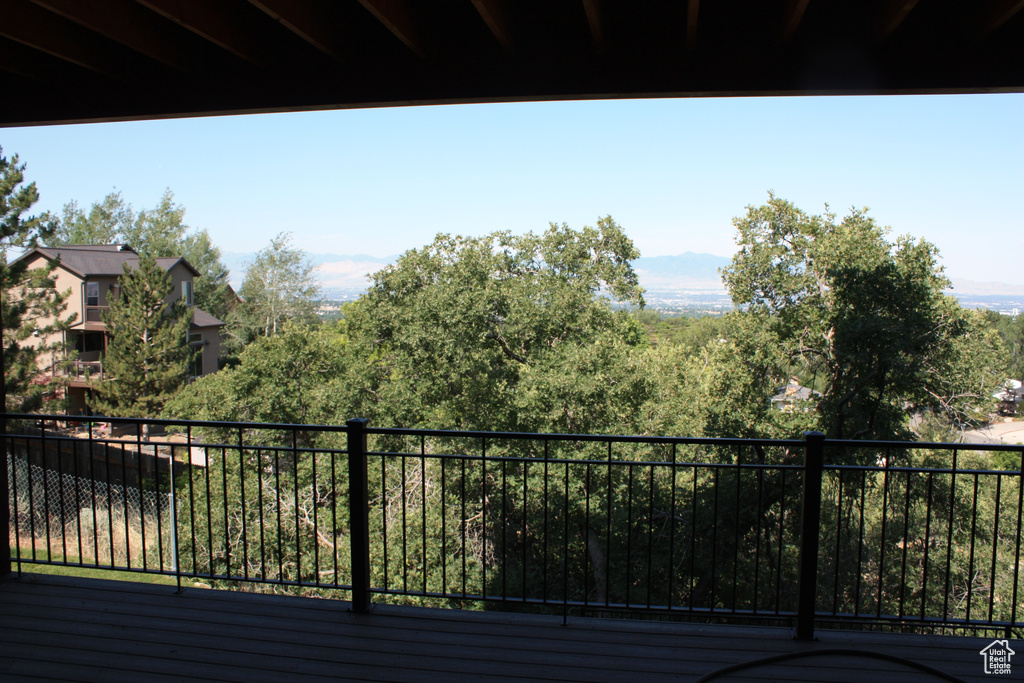 View of wooden terrace
