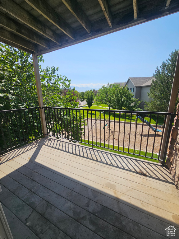 View of deck