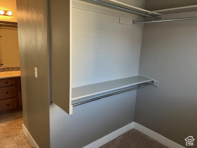 View of spacious closet