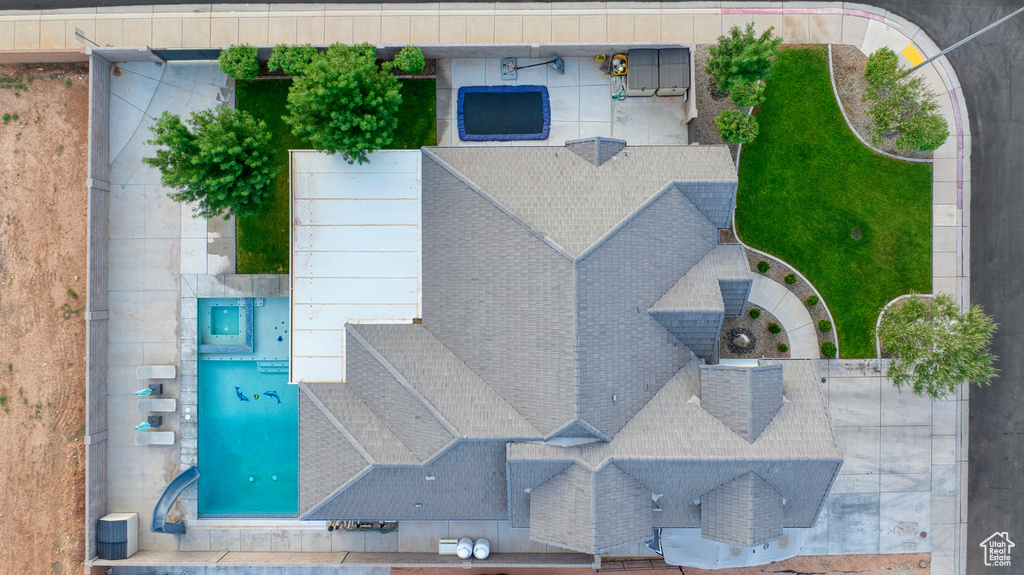 View from above of property