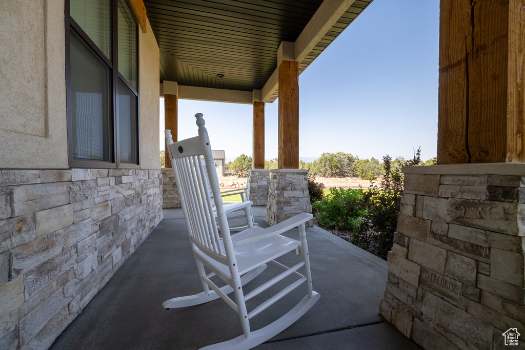 View of porch