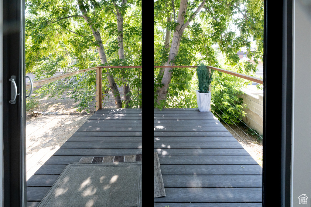View of wooden terrace