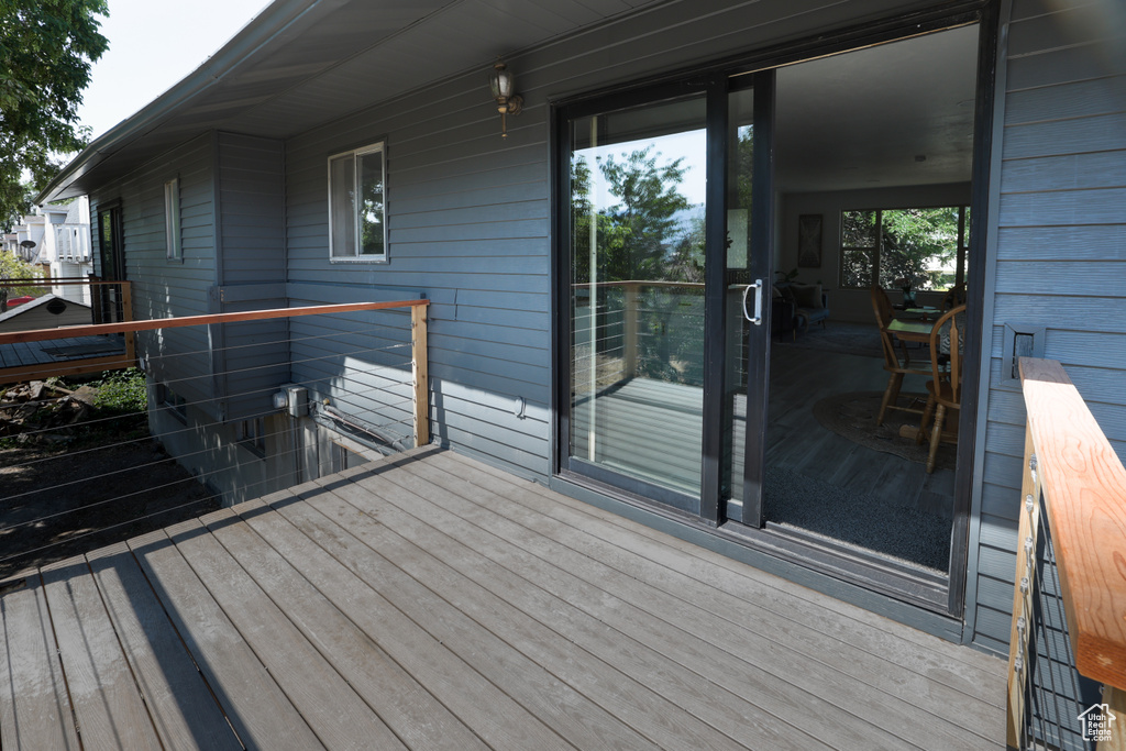 View of deck