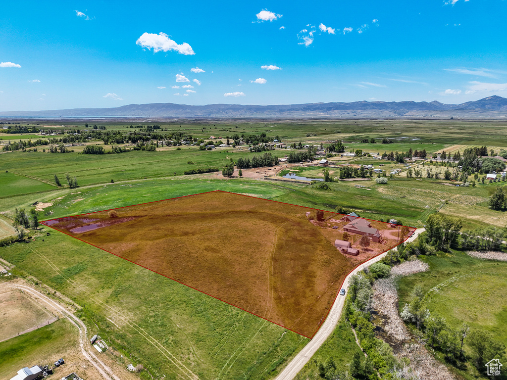 View of property location featuring rural landscape and a mountainous background