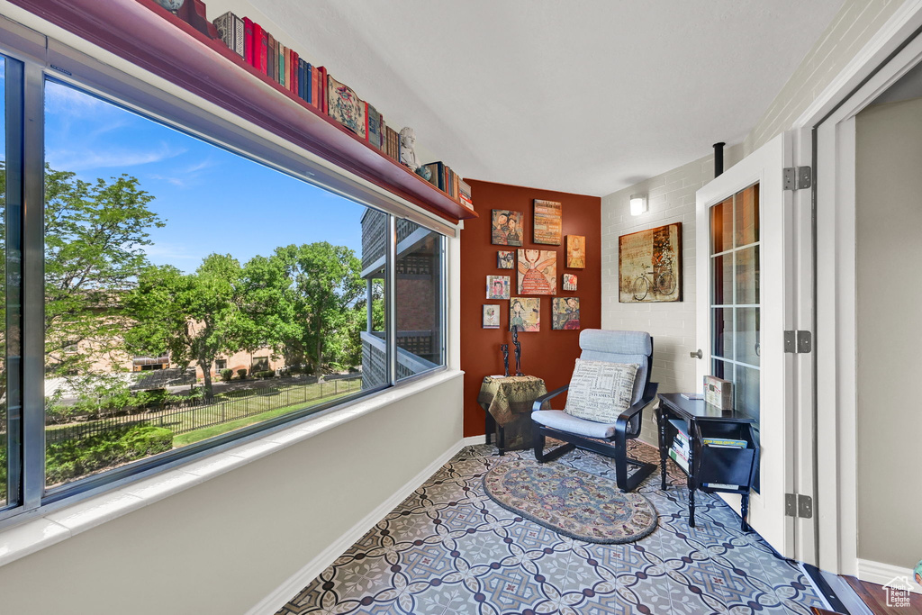 Sitting room with plenty of natural light