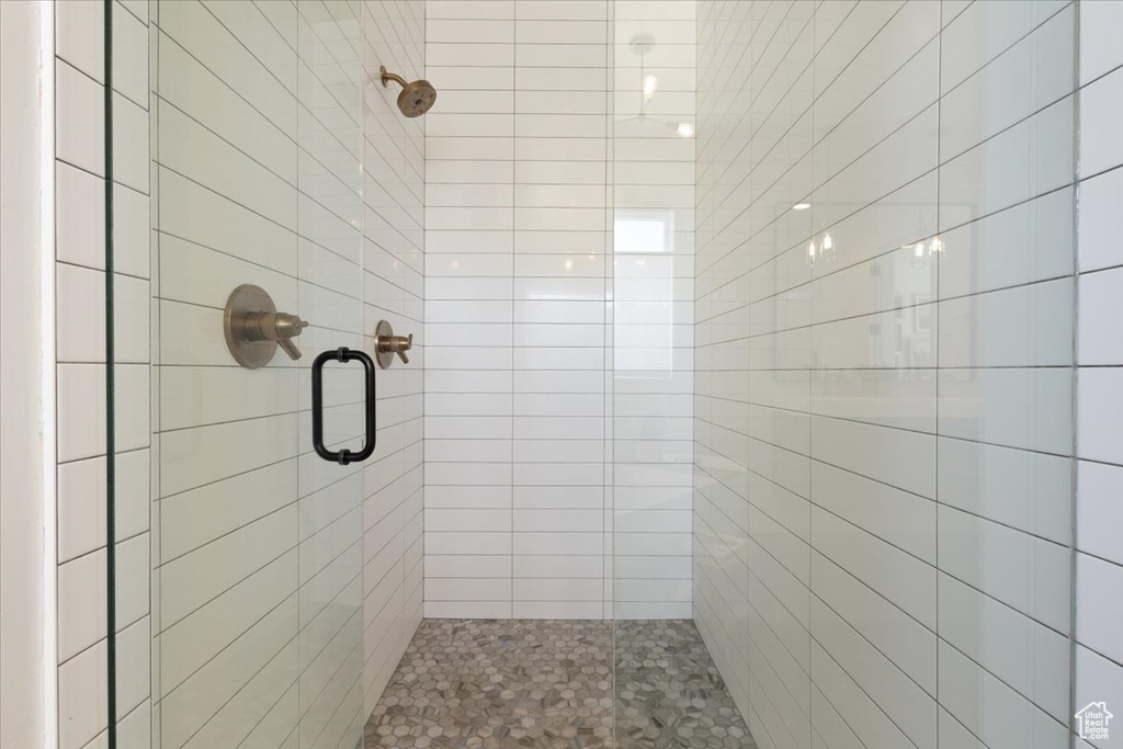 Full bathroom with a stall shower
