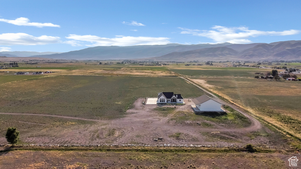 View of rural area featuring a mountain backdrop