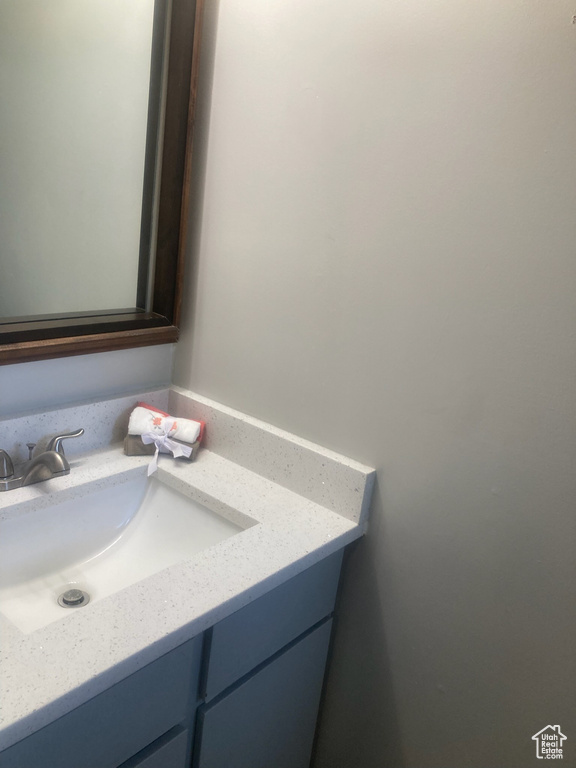 Bathroom featuring vanity