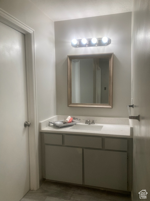 Bathroom featuring vanity