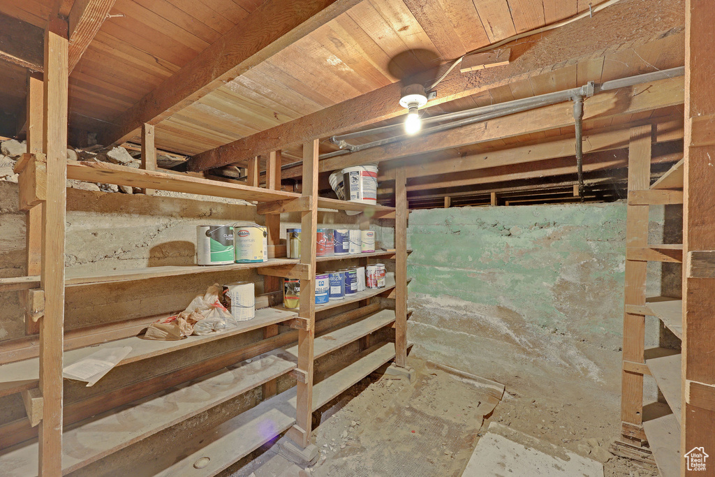 View of storage room