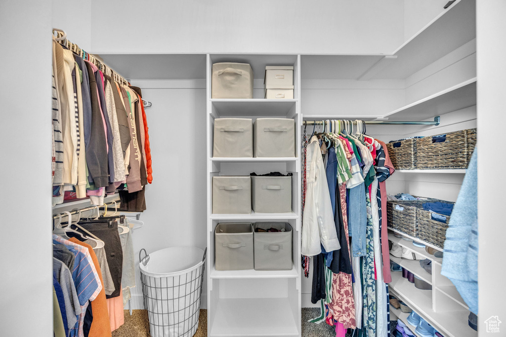 View of spacious closet