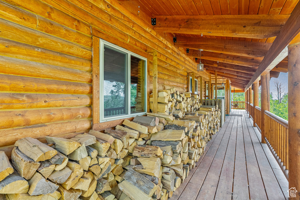 View of deck