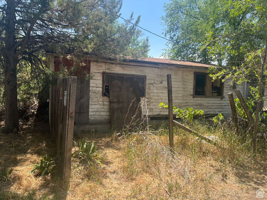 View of outdoor structure