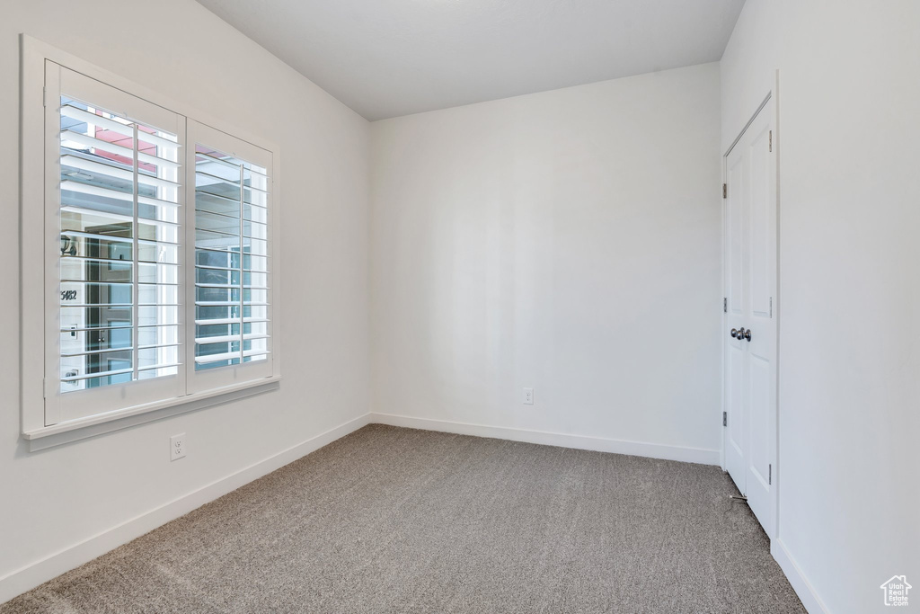 Spare room with plenty of natural light and carpet flooring