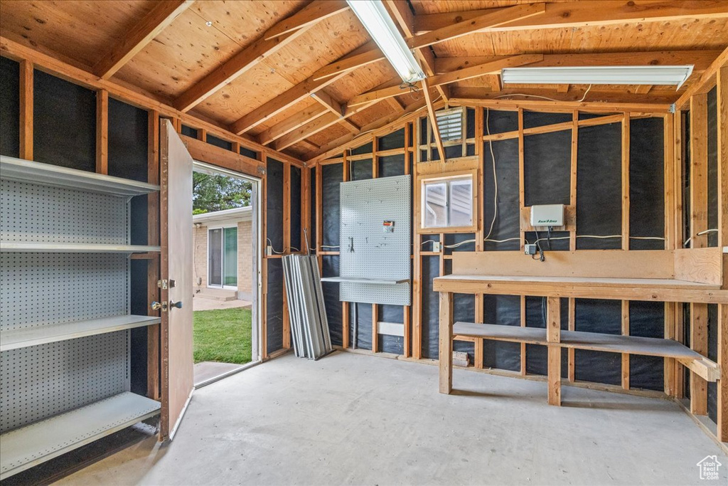 View of storage room