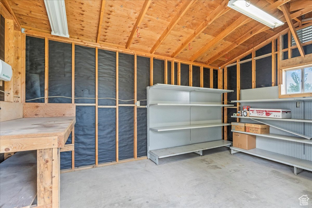 View of storage room