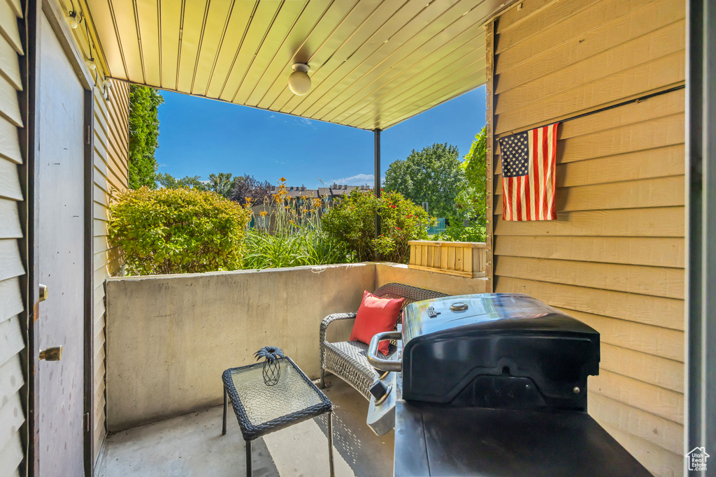View of patio / terrace featuring area for grilling