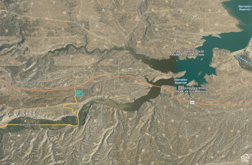 Aerial overview of property\'s location