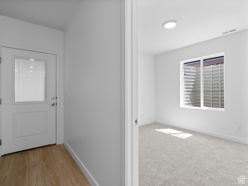 Hall with baseboards