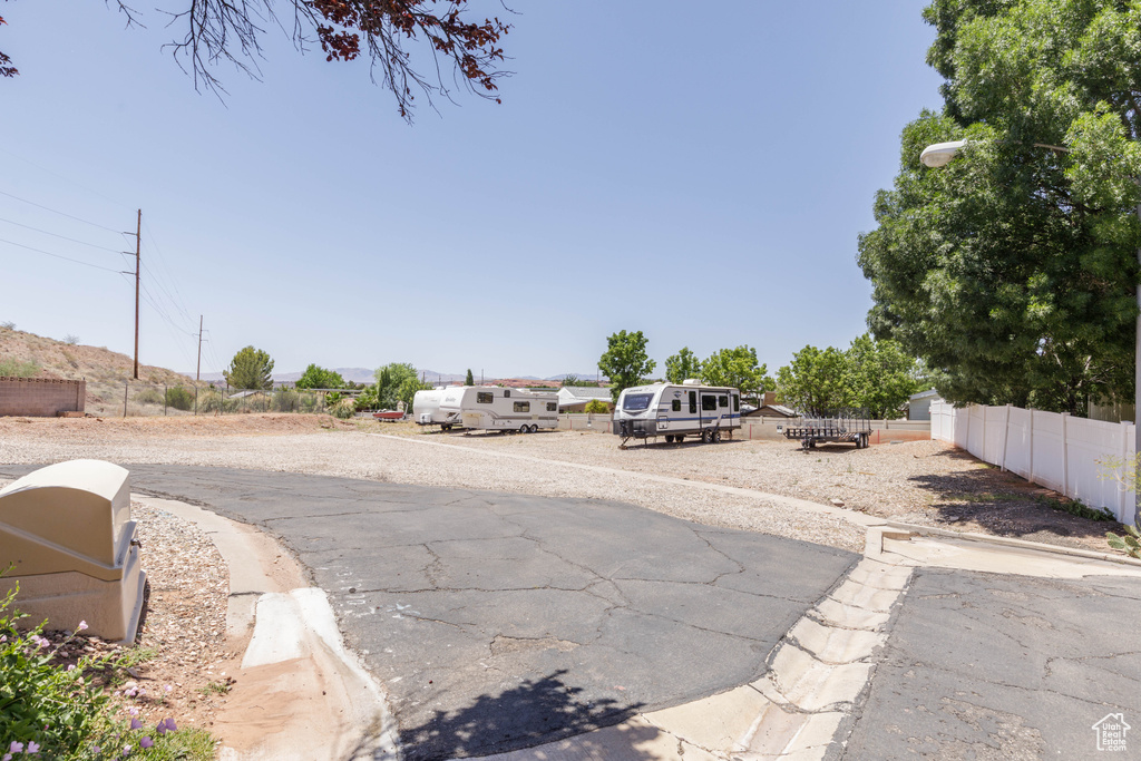 View of asphalt road
