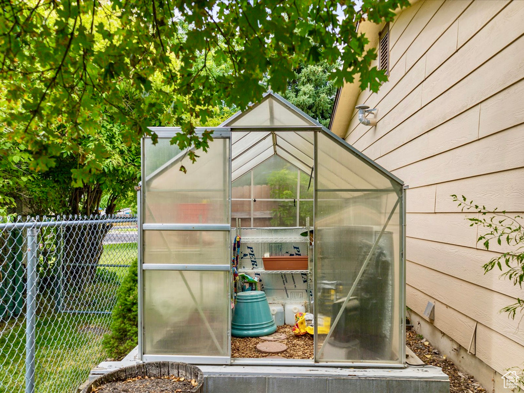 View of greenhouse