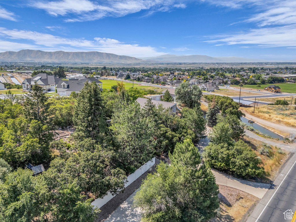 Mountain view featuring nearby suburban area