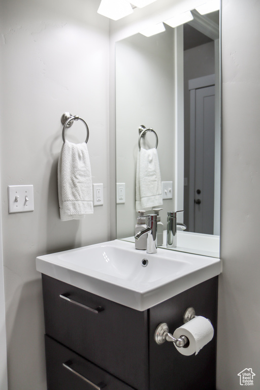Half bath with vanity