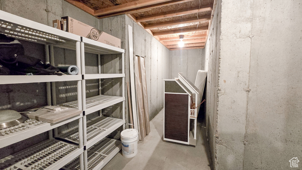 View of storage area