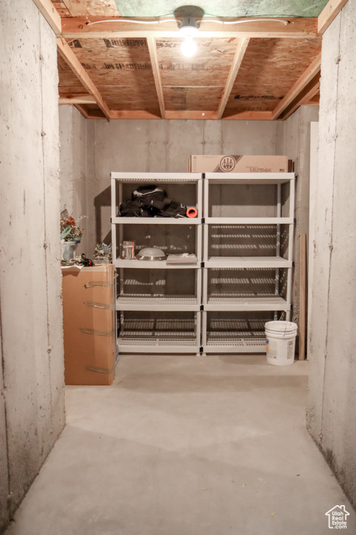 View of storage room