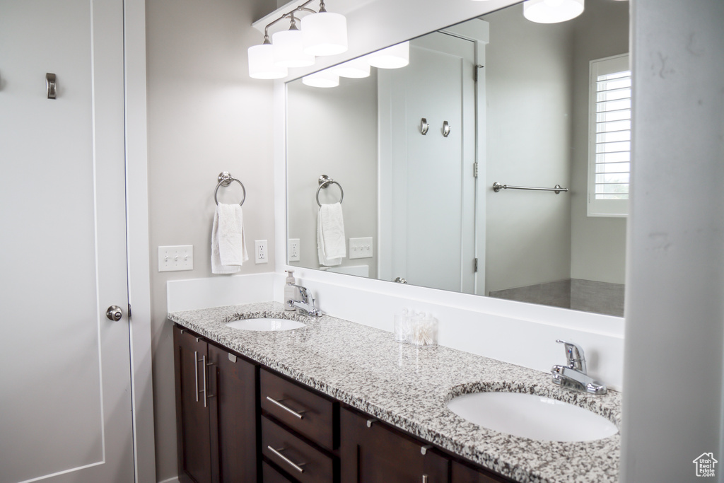 Full bath with double vanity