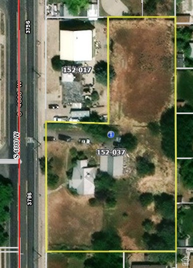 Aerial view of property's location