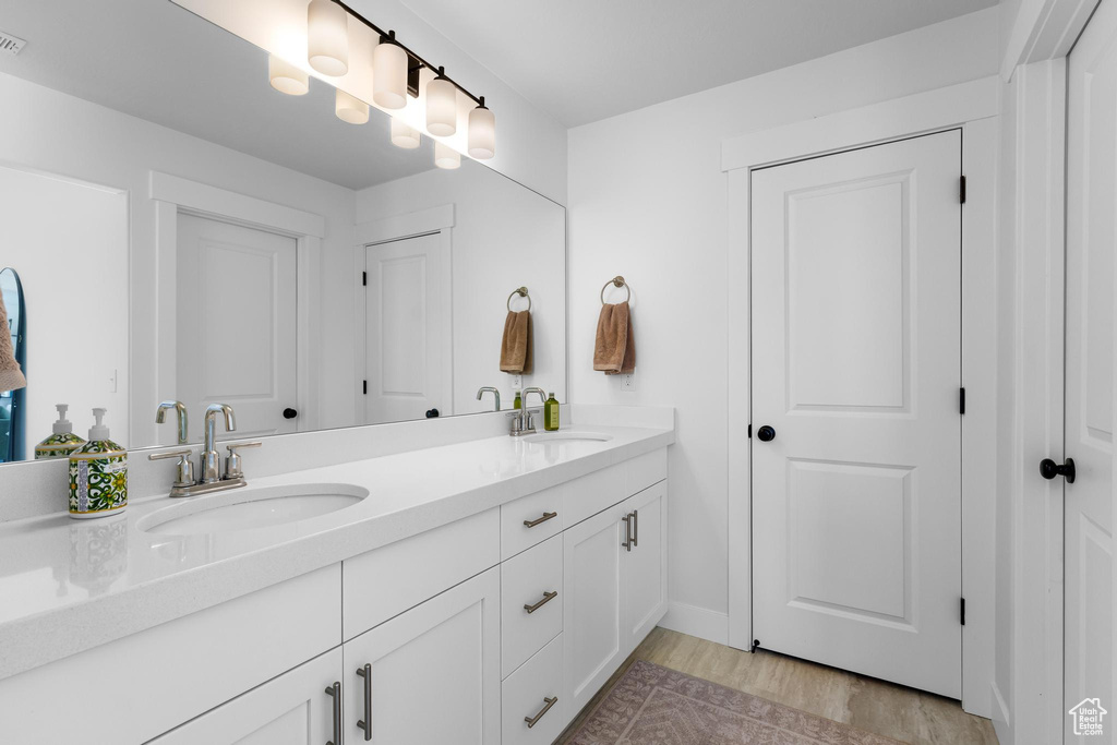 Bathroom with double vanity