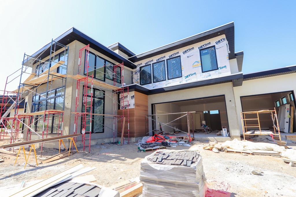 Rear view of house
