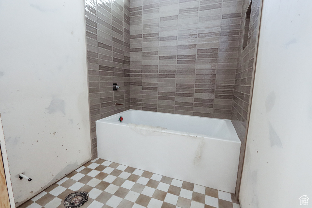 Bathroom featuring tile patterned floors