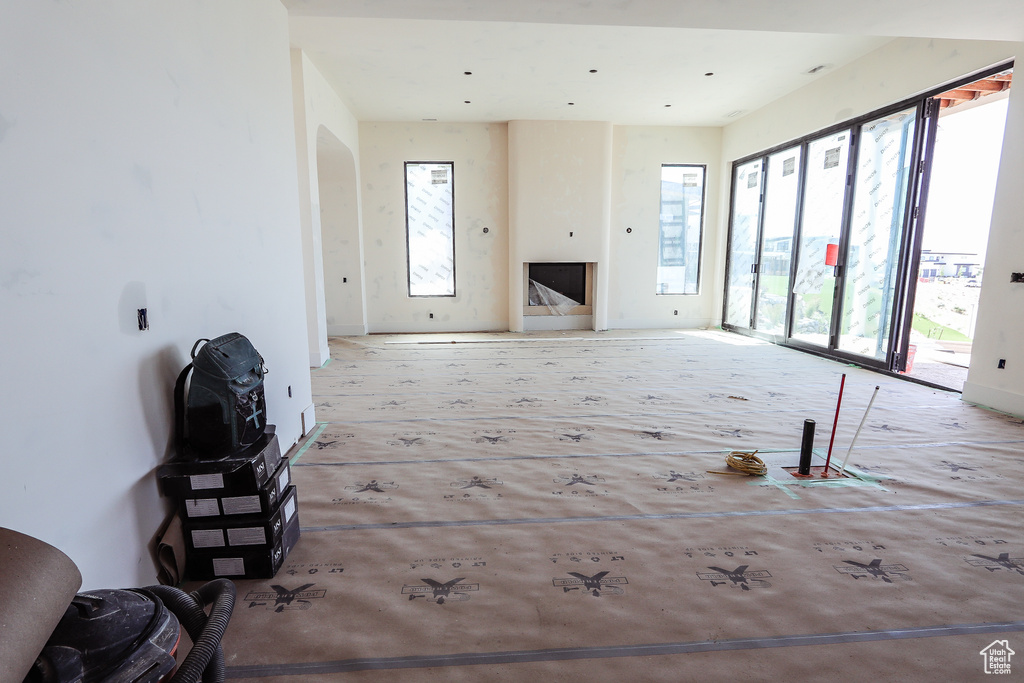 View of unfurnished living room