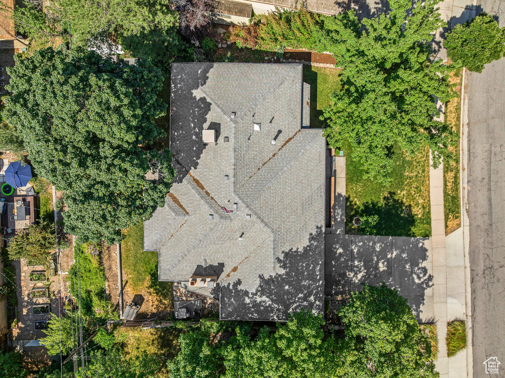 View from above of property