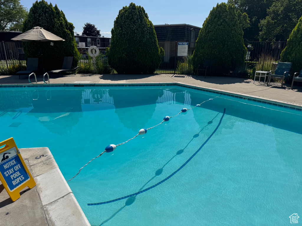 View of pool