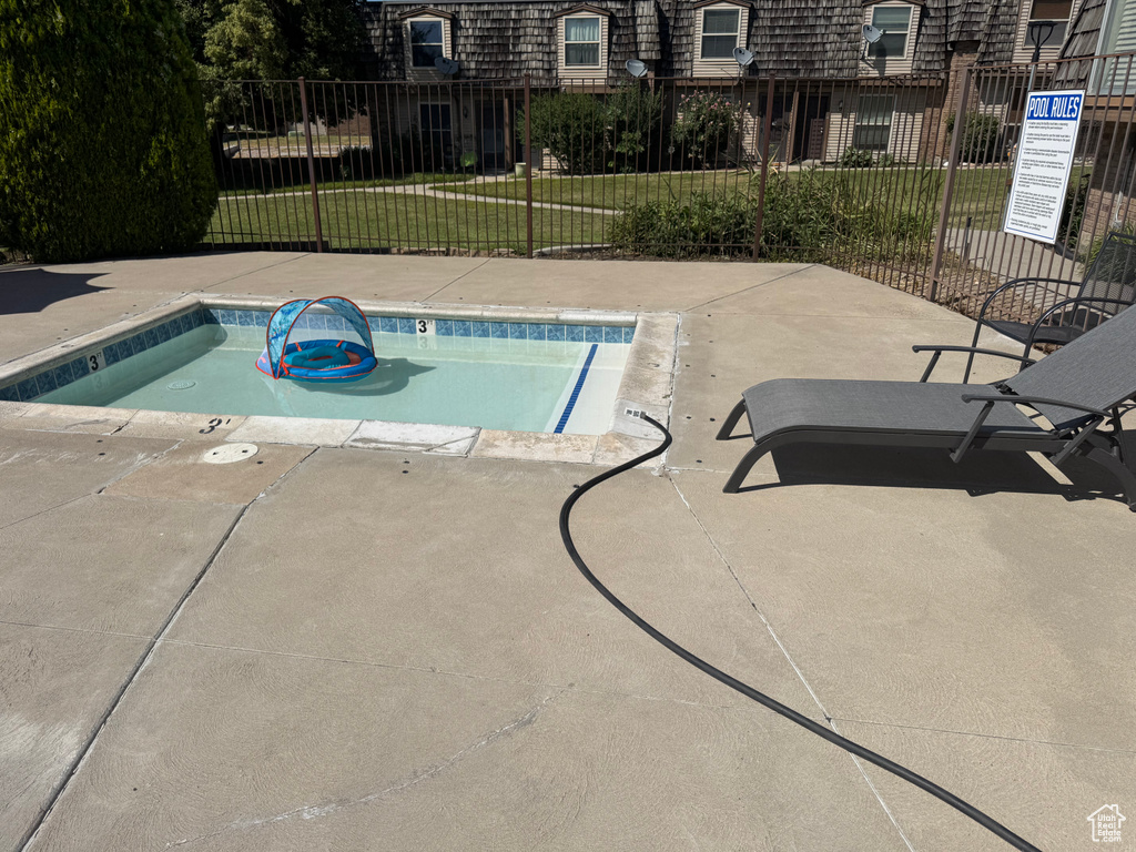 View of pool