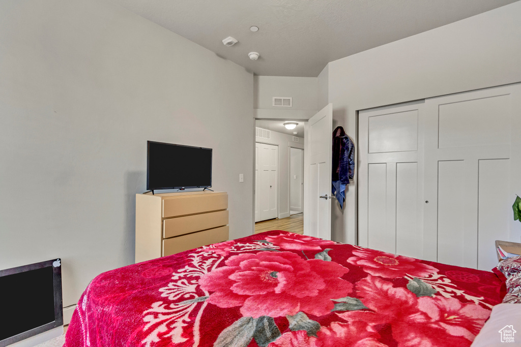 Bedroom featuring a closet
