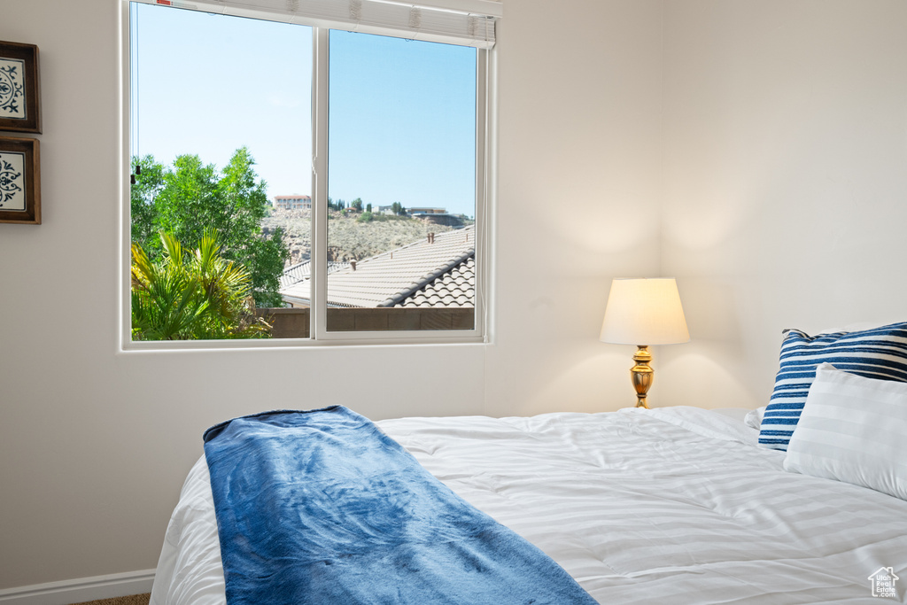 Bedroom featuring multiple windows