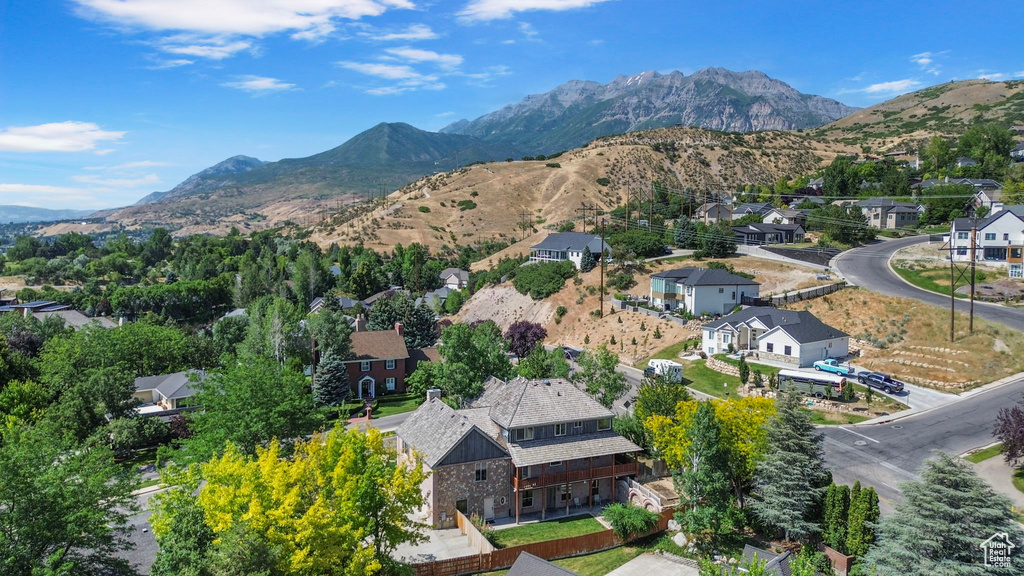 Drone / aerial view of mountains