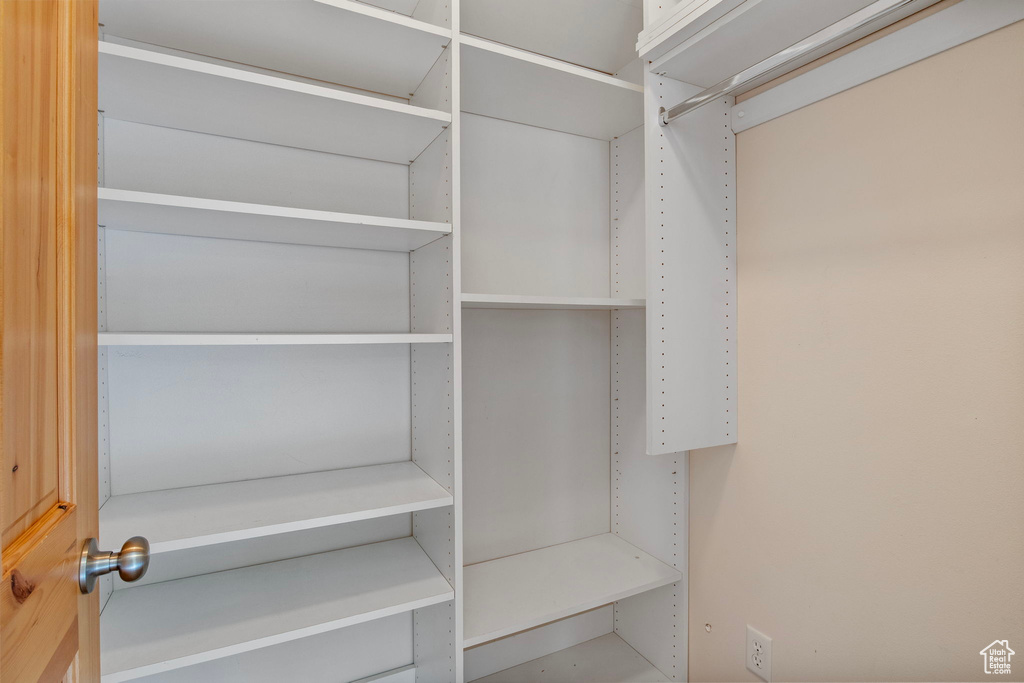 View of spacious closet
