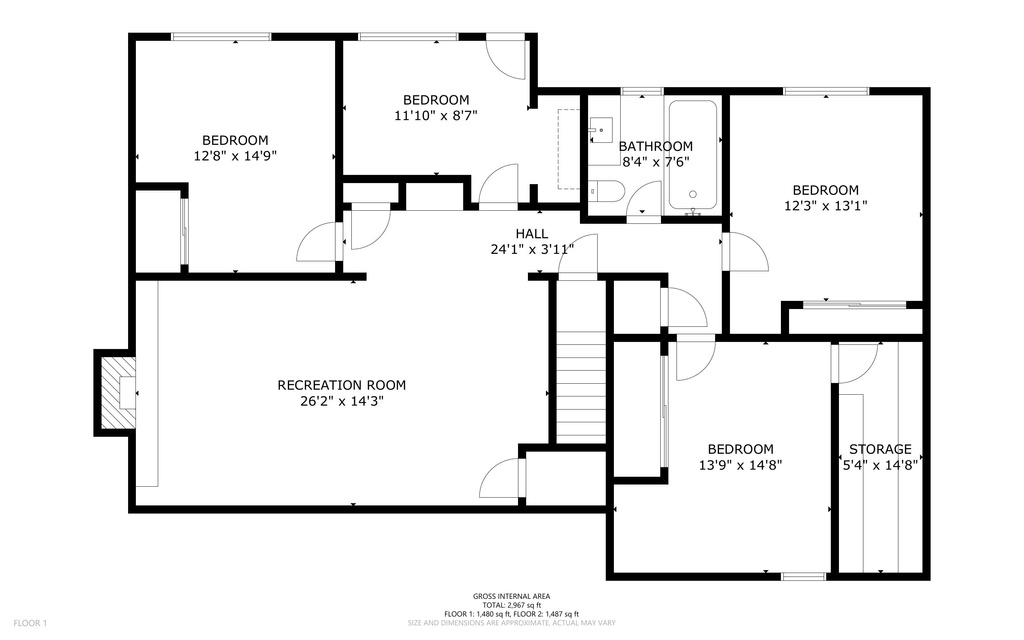 View of floor plan / room layout